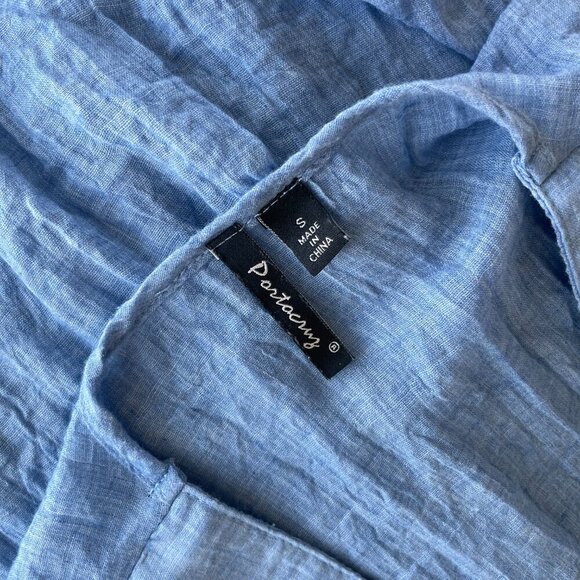 Portocruz Women's Swim Blue Coverup Tank Dress, Size Small NWOT - Picture 5 of 9